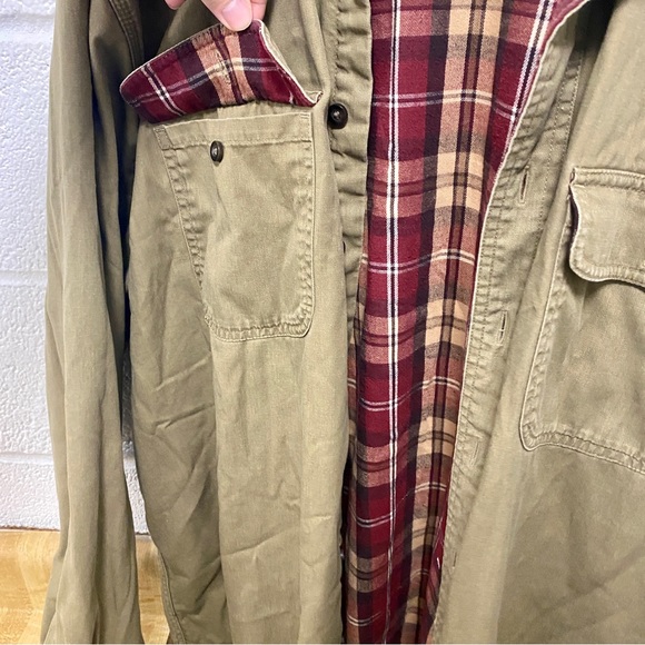 L.L. Bean XL Flannel Lined Button Up Shirt - Picture 6 of 9